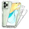 For ZTE Axon 50 Lite Case Precise Cutouts Acrylic TPU Clear Phone Cover with Laser-printed Film