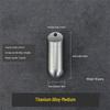 Titanium Alloy Waterproof Portable Pill Bottle - Small Sealed Outdoor Medicine Capsule Box