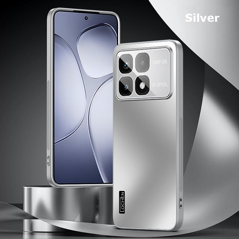 

Для Xiaomi Redmi K70 K60 Pro Ultra Dazzle Plating PC Shell Camera Full Cover With Lens Film Super Anti drop Силікагель Edge Anti-slip Case Protector K70 Ultra срібний