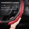 Suitable for Honda Carbon Fiber Texture Steering Wheel Cover Snap-On Wave-Shaped Sports Design Protective Shell Crv Civic Accord Hrv City Passport 