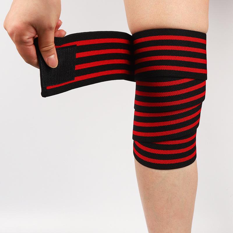 Thickened Compression Elastic Knee Pads & Straps for Weightlifting and Strength Training