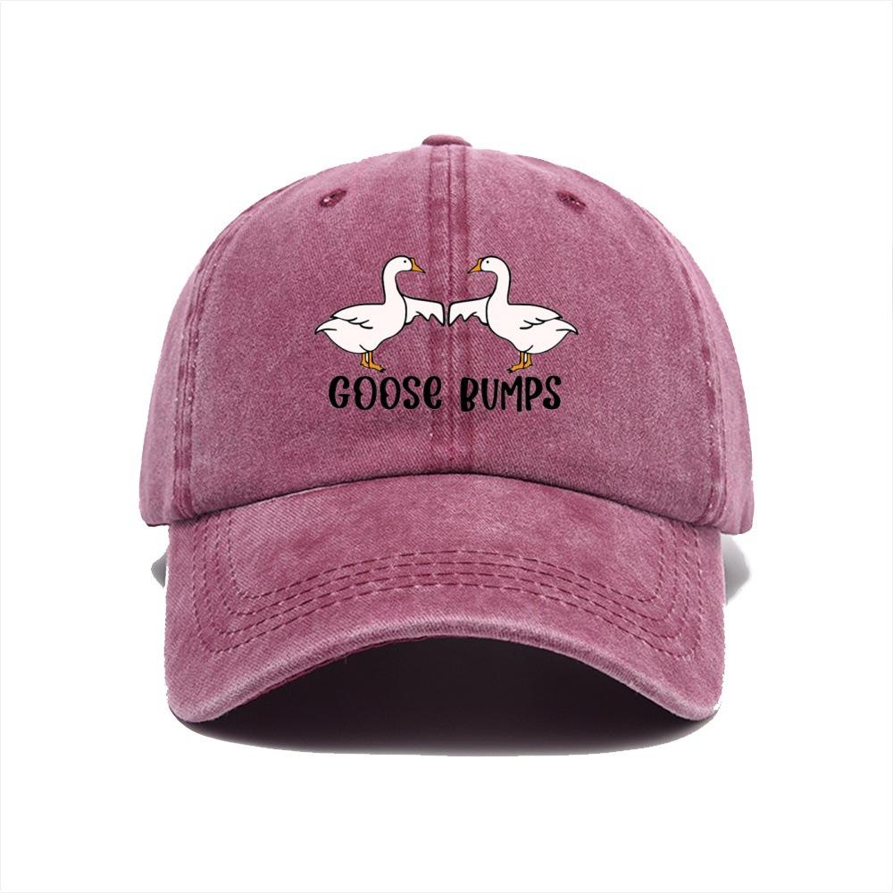 New hot-selling printed washed retro printed baseball cap dad hat dad hat duck tongue