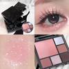 Gradient eyeshadow palette, atmosphere, eyeshadow, high-gloss, repairing blush, all-in-one multi-function integrated palette