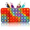 Fidget Pencil Case Stationery Storage Bag Sensory Silicone Bubble Stress Relief Toys School Season Gifts Classroom Supplies
