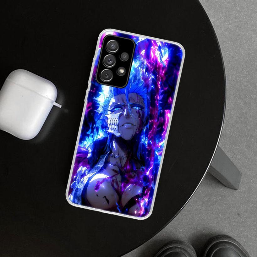 Grimmjow 6 Bleach Phone Case Cover for Samsung Galaxy A12 A22 A32 A52 A72 A02S A51 A50S A31 A20S A10S Note 20 Ultra 10 Plus Gala