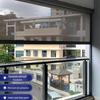 Smart Windproof Electric Roller Blind: Automatic Lifting, Light Blocking, Rainproof, Mosquito-Proof, Remote-Controlled Balcony Curtain.