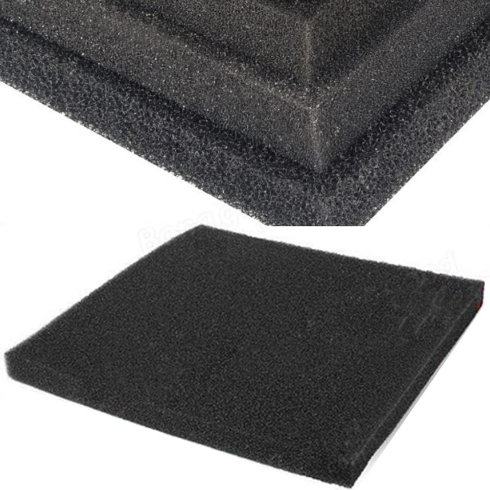 Water Cleaning Foam Fish Tank Filter Black Polyether Thickness 20mm 50cm 50x50x2cm All Water Types Aquarium Filter