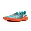 New LiNing Jie Ao 2 Cushioning Anti Slip And Wear Resistant Rebound Low Top Outdoor Basketball Shoes Men's Cyan Orange ABFV013-2
