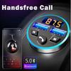FM Transmitter, Bluetooth 5.0 Car Radio Audio Adapter MP3 Player With Dual USB Charger for Phone and Tablets