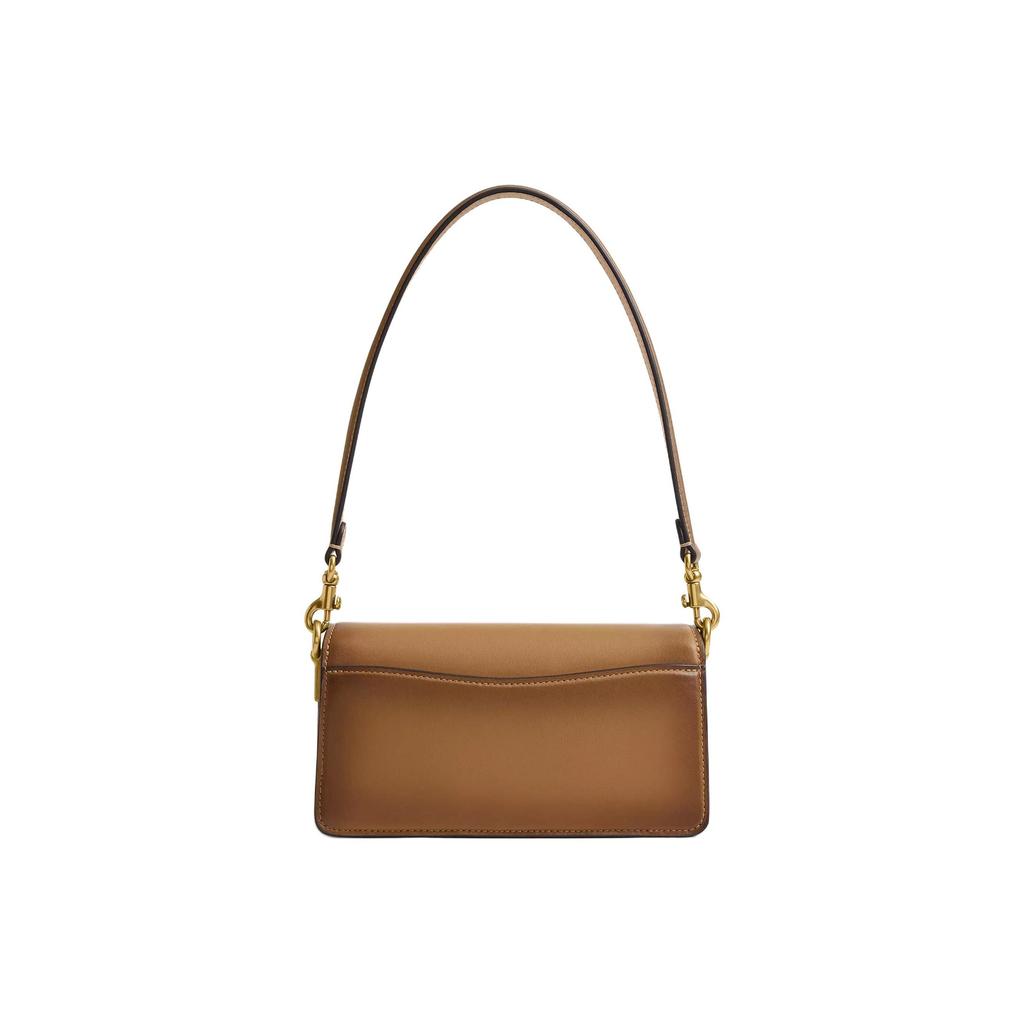 Coach Tabby 20 Logo Classic Leather Shoulder Bag Small Women shoulder bag Honey-Brown CCC06-B4T7J