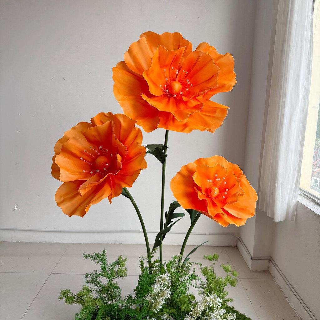 Large Foam Paper Flower Wedding Decoration & Display Stand