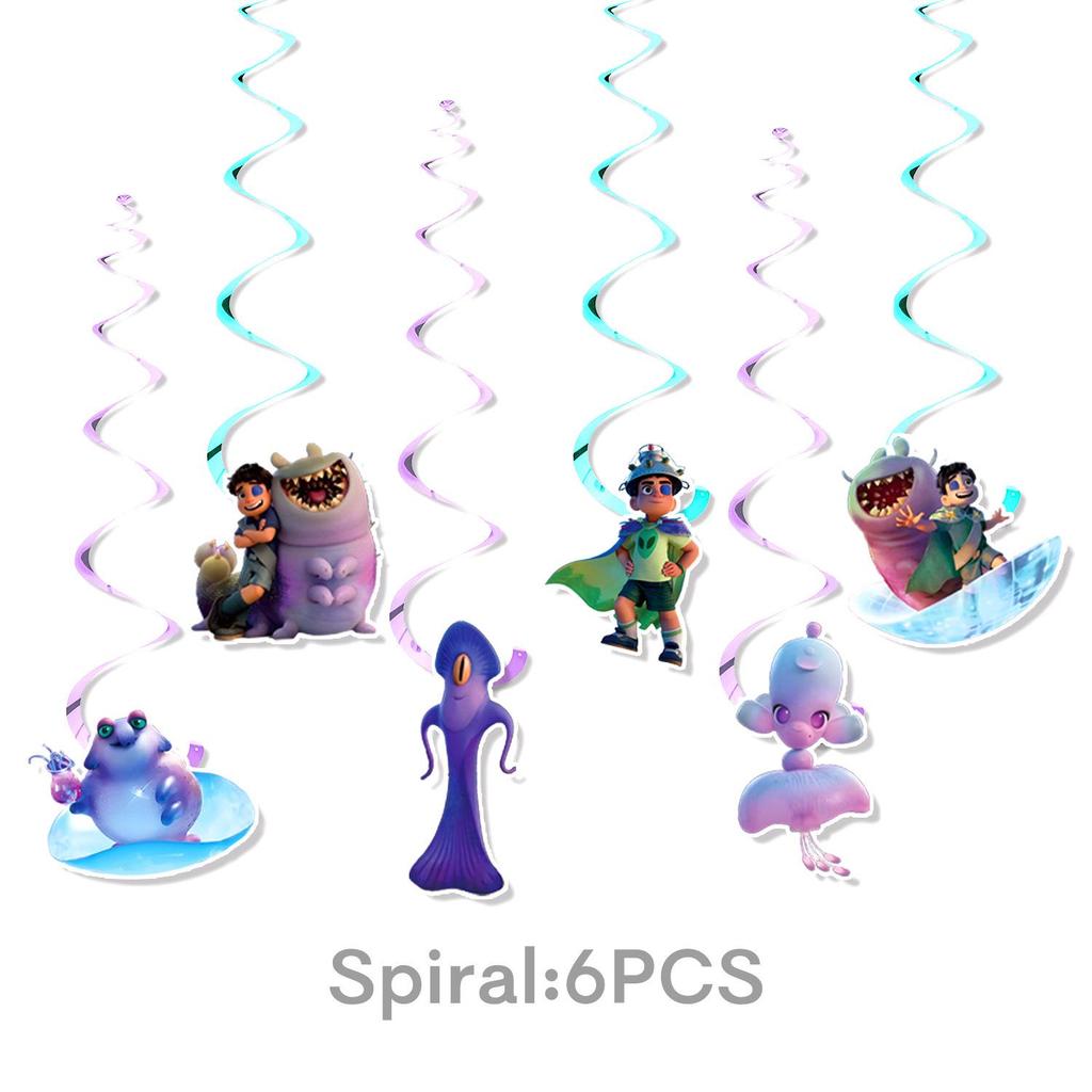 Earth Special Agent Anime Birthday Party Tableware Set: Plates, Cups, Tablecloth, Knives, Decorations.