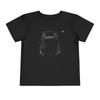 Black C8 Corvette Top View Sports Car Toddler T-Shirt Baby Tee Boys Girls 2T-5T