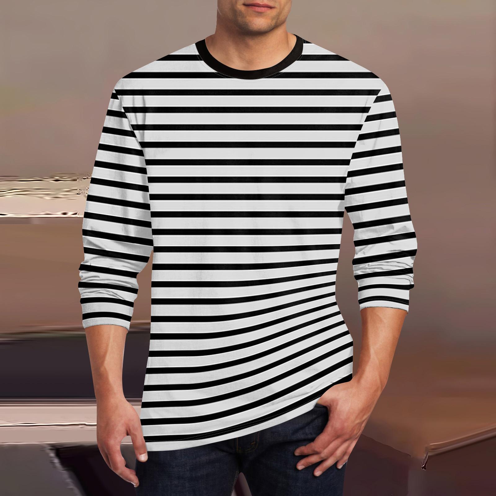 

Муж. Футболка Круглый вырез Одежда Одежда На открытом воздухе Длинный рукав С принтом Модельер Винтаж M