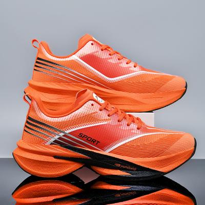 Good Sport Running Sneakers For Men High Quality Casual Platform Athletic Walking Basketball Shoes Women Orange Men's Sneakers
