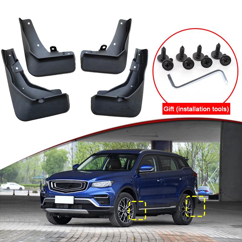 

Стайлинг автомобиля для Geely Azkarra Atlas Pro 2020-2023, автомобильные брызговики, брызговики, брызговики, аксессуары для передних и задних крыльев чёрный