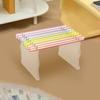 A34R Nordic Style For Bedroom And Balcony Furniture Bench-Acrylic Rainbow Transparent Stool-Home Use Entryway Shoe Bench