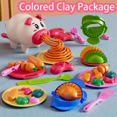 Rubber Clay Noodle Machine Toy Colored Clay Set for Children  Boys and Girls  Clay Ultra Light Clay Tools