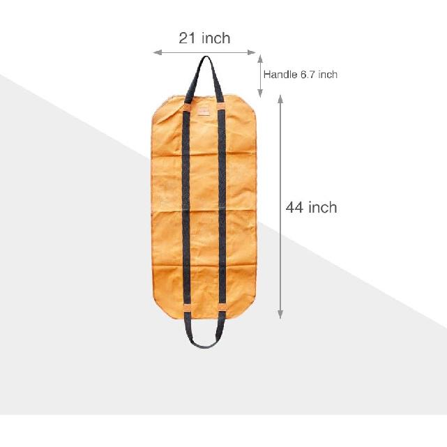 Firewood Carrier Waxed Canvas, 20oz Heavy Duty and Large Capacity Firewood Log Tote Bag for Wood Carrying, 21'' × 44''