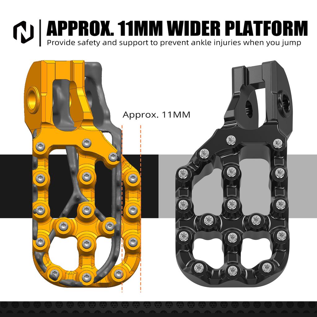 For Husqvarna TE 300 TE 250 FE 250 FE 350 FE 450 501 2017-2023 TX 300 TC 125 FC 250 2017-2022 Offset Foot Peg Footrests Extender