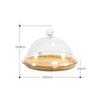 Runder Kuchen Pizza Snack Dessert Staubteller Gebäck Dim Sum Gericht Brett transparente Abdeckung Deckel Ausstellung Dekoration Präsentationstablett