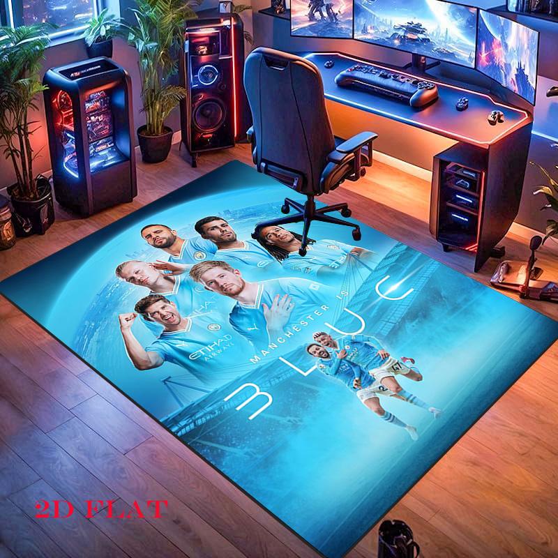 The Blues Team Carpet Rug for Living Room Bedroom Home Sofa Decoration,Kids Play Nonslip Floor Mat