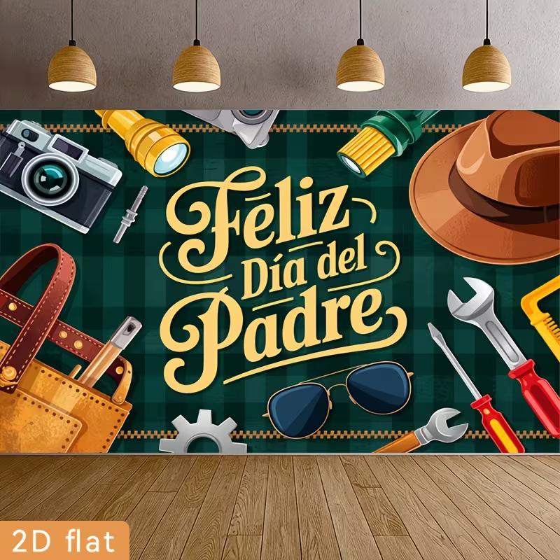 D Spanish Father's Day Photography Background