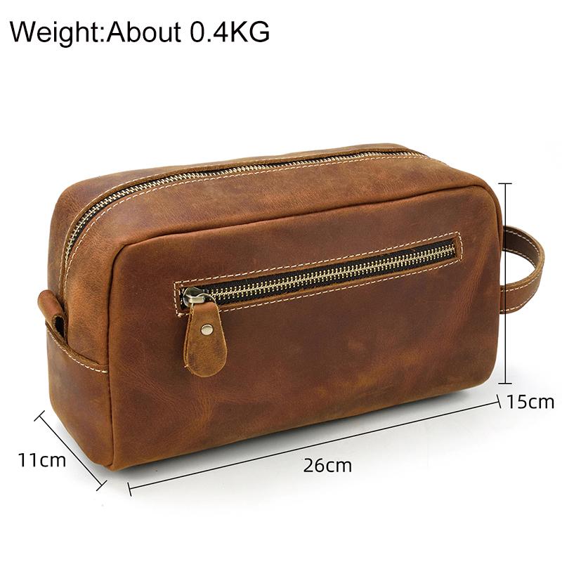 New Designer Men's Stroage Bag For Travel Wash Bags Clutch Bags Men Women Make Up Bags Genuine Leahter Durable Clutches Large