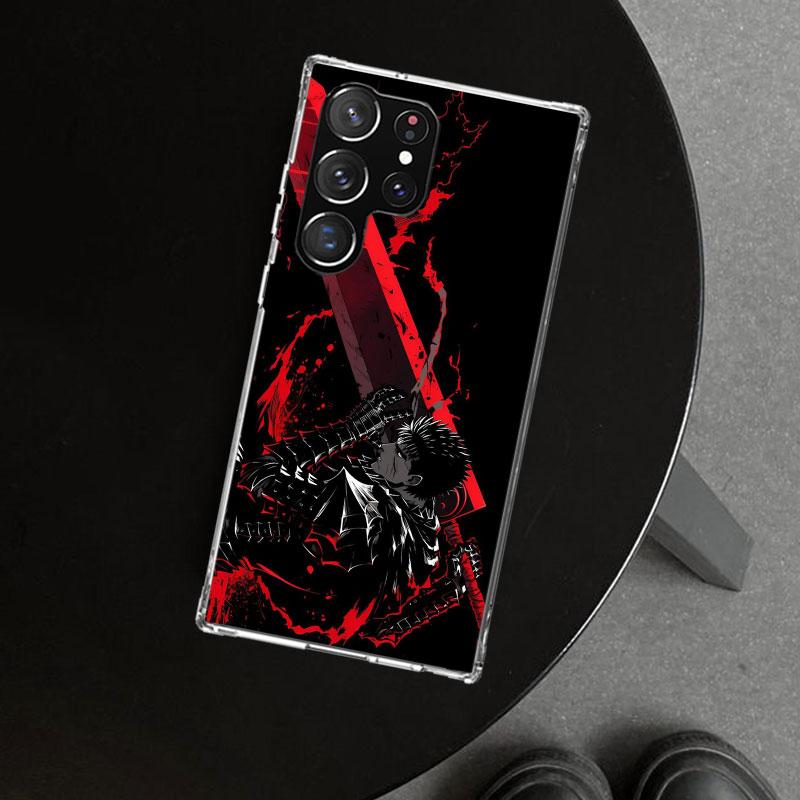 Guts B-Berserks Anime Phone Case Cover for Samsung Galaxy S26 S25 Edge S24 S23 Ultra S22 Plus S21 FE S20 + Art Customized Fundas