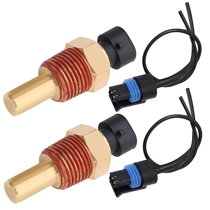 Differential Oil Temperature Sensor 5055401 Connector Pigtail Plug Replacement for Peterbilt 379 Kenworth T660 T800 T600A 1987-2007 (1)