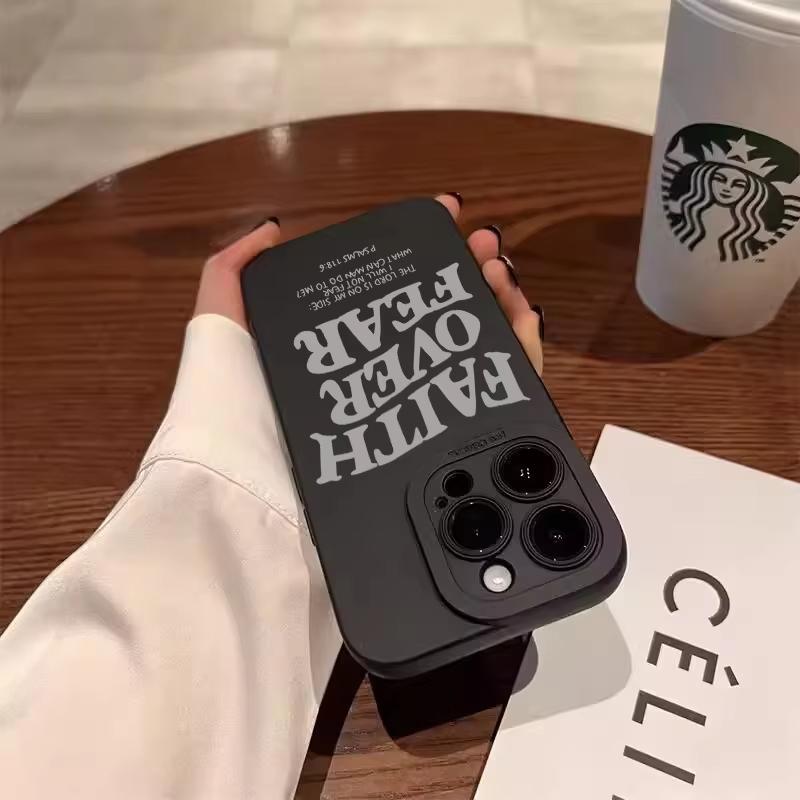 Fashion Sentences Phone Case For iPhone 16 15 14 13 12 11 Pro Max XS X XR 7 8 Plus Mini SE 2020 2022 Camera Protective