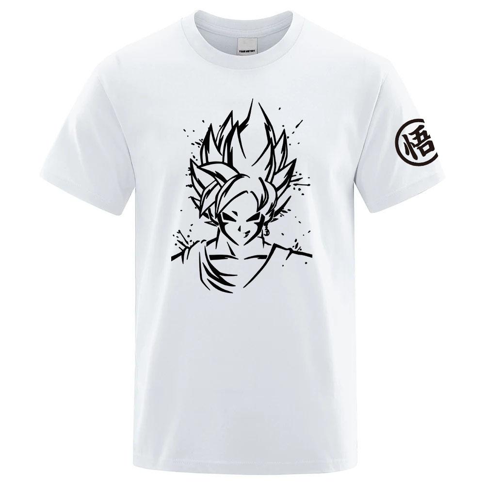 2026 New Dragon Ball Anime Super Saiyan Goku Printed Tshirt Summer Unisexs And Unisexs Tshirt Trendy Loose Casual Short Sleeve