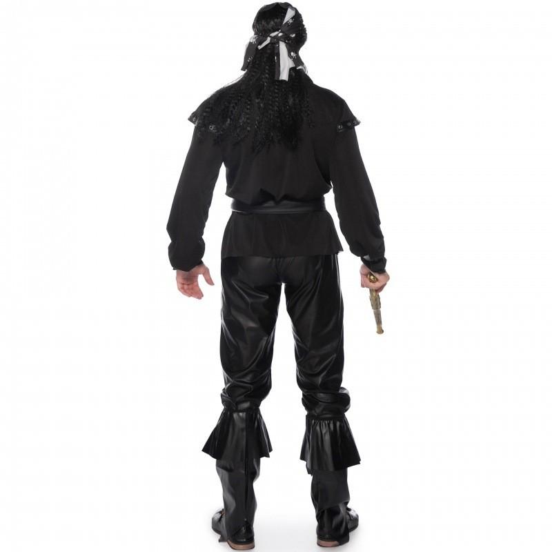 Unique Pirate Themed Costume For Men Featuring Bold Mustache And Eye Patch Design