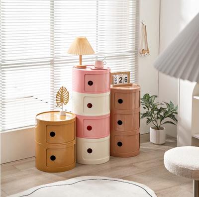 Haitian Nordic Modern White Minimalist Round Bedside Table