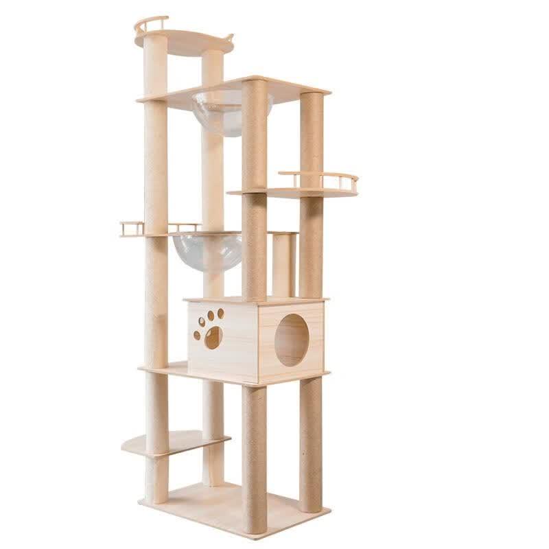 JINGRUIXIANG Modular Cat Tree with Space Capsule