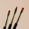 3Pcs Französisch Streifen Nail art Liner Pinsel Set Tipps Ultra-dünne Linie Zeichnung Stift Dual End UV Gel malerei Pinsel Maniküre Werkzeuge