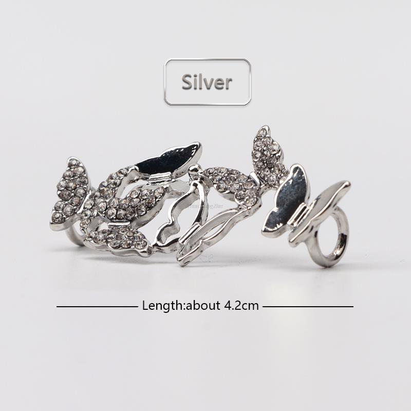 Metal Shoe Charms Rhinestone Sneakers Charms Girl Gift Shoe Decoration DIY Shoelaces Buckles AF1 Shoes Accesories 1Pcs Fashion