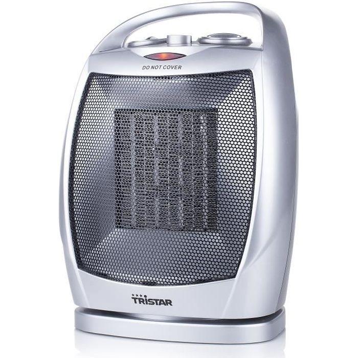 Radiateur oscillant en céramique Tristar KA-5038 PTC 1500 W - Argenté