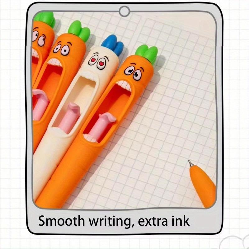 Screaming Carrot Gel Pen, Funny Creative Journaling Writing Pen, School Study Drawing Tool for Note Taking Stationery Supplies