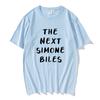 The Next Simone Biles Tshirts Letter Printing Clothes Summer Cotton Short Sleeve Tee-shirt Casual Men/Women Unisex Streetwear