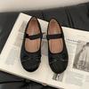 Niche Versatile One-word Low-heeled Shallow-mouth Single Shoes Women's Spring and Summer Fashion Soft-soled Ballet Shoes Casual Mary Jane Shoes