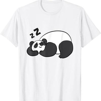 Panda Sleeping Tired Napping T Shirt