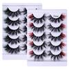 False Eyelashes 5 Pairs European And American Color Thick Mink Hair Spot Multi -Layer Three -Dimensional Fashion Eyelashes