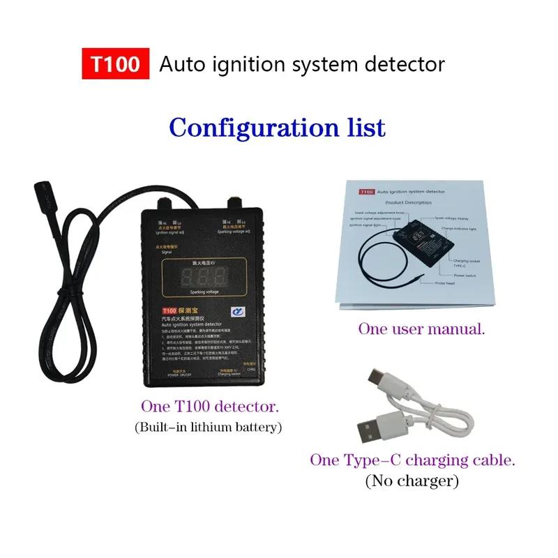 AM-T100 12V 24V Auto Zündsystem Detektor Zündsignal und Zündfunken Spannungstester