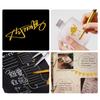 Gold Silver Colour Craft Pen Waterproof Paint Pen Sign Mark Metal Pen Greeting Card Calligraphy Highlight Pens