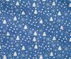 oneOone Cotton Flex Blue Fabric Snowflake,Star & Tree Dress Material Fabric Print Fabric By The Yard 40 Inch