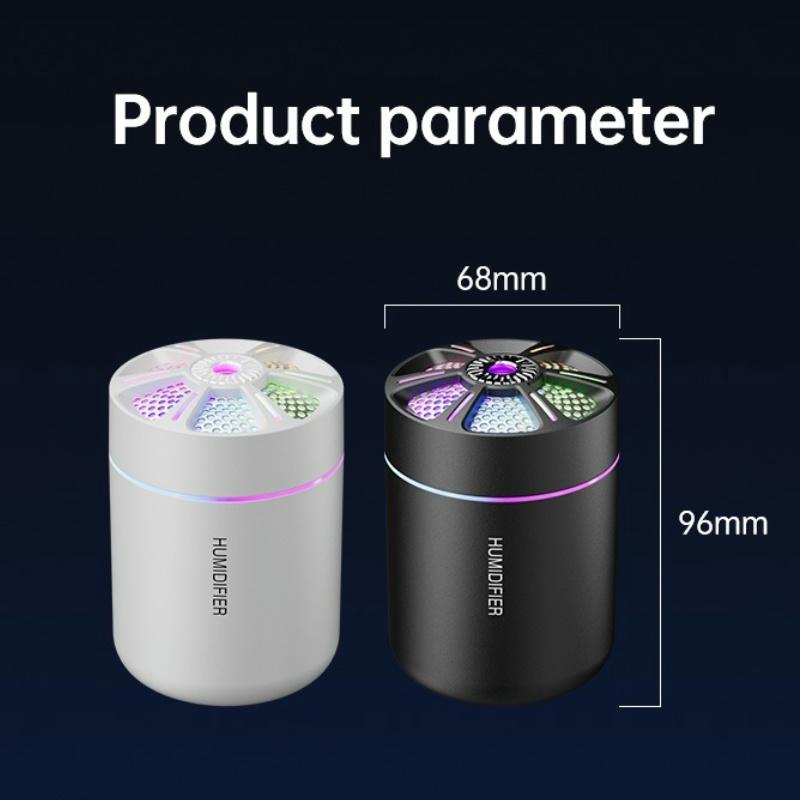 Mini zvlhčovač vzduchu do auta Čistič vzduchu do auta Osvěžovač vzduchu s LED světlem Pro auto Aroma Aromaterapeutický difuzér Příslušenství