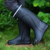 Men's High-End Waterproof High-Top Rain Boots with Drawstring Closure – Ideal for Fishing and Outdoor Use
