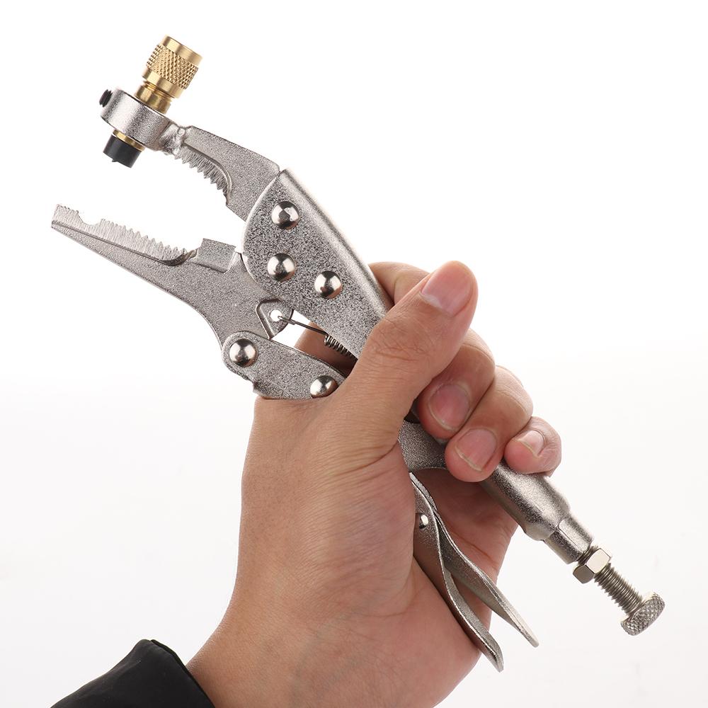 Air Conditioner Refrigerant Plier Rapid Refrigerant Recovery Locking Plier Hand Tool