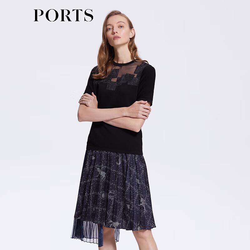 PORTS Women's Slim-Fit Knit Short Sleeve Top